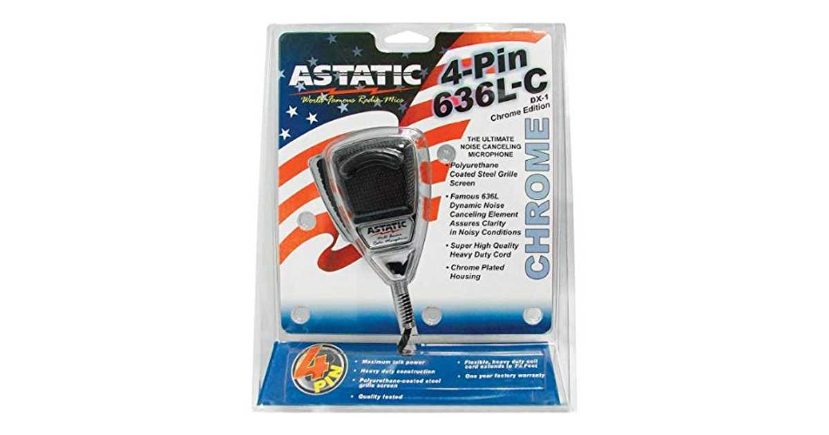 Static Detection Mic ASTATIC Noise-Cancelling Microphone