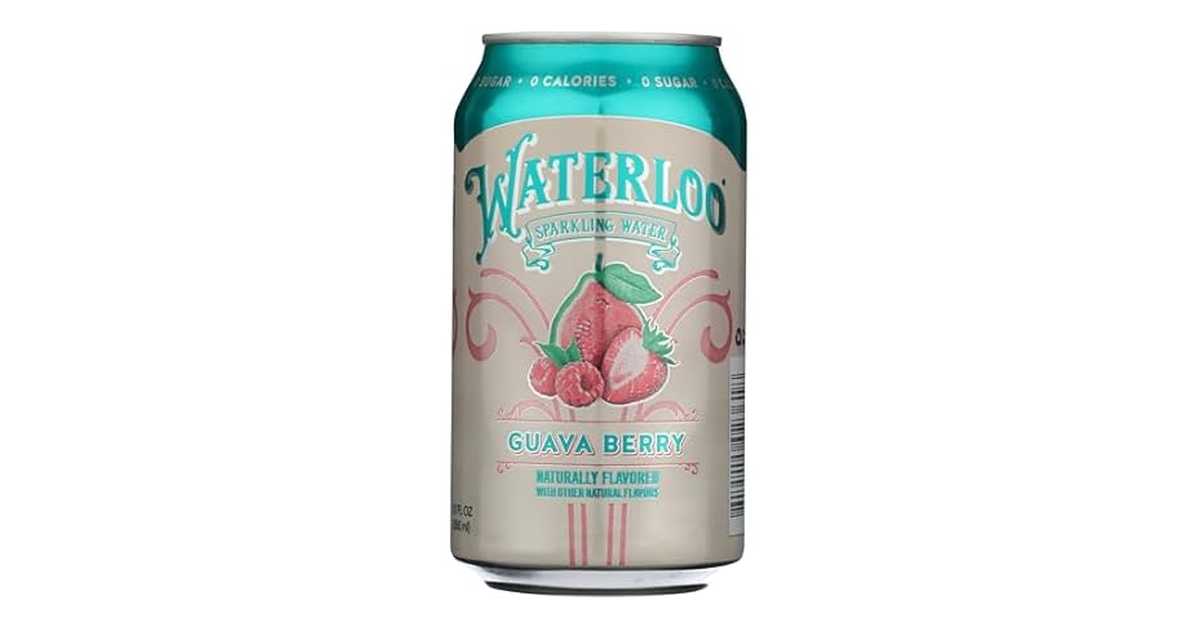 Waterloo Guava 1CT Waterloo Sparkling Water Guava Berry 12 oz